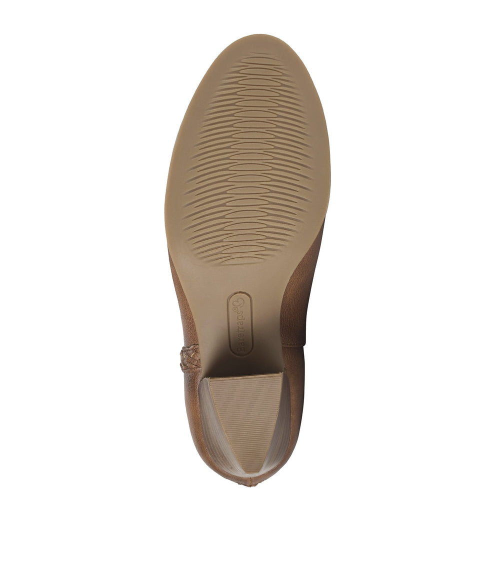 Lauryn Block Heel Ankle Bootie Walnut - Women