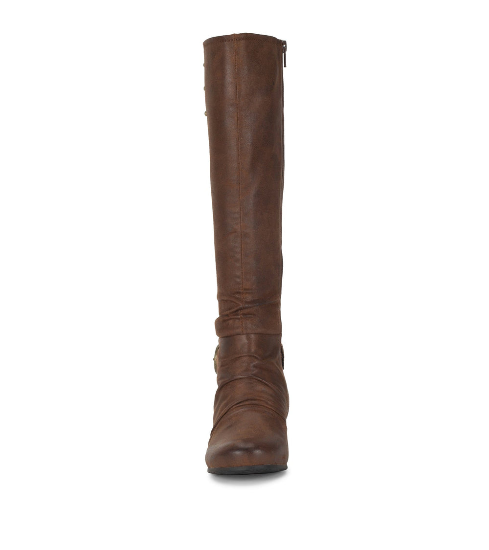 Scarlett Tall Wedge Boot Brush Brown - Women