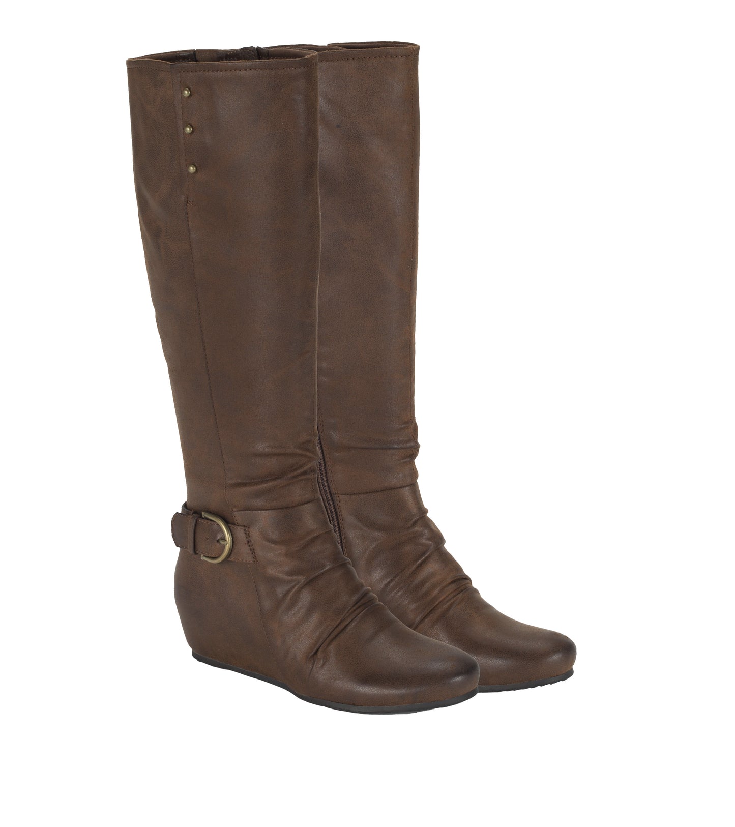 Scarlett Tall Wedge Boot Brush Brown - Women