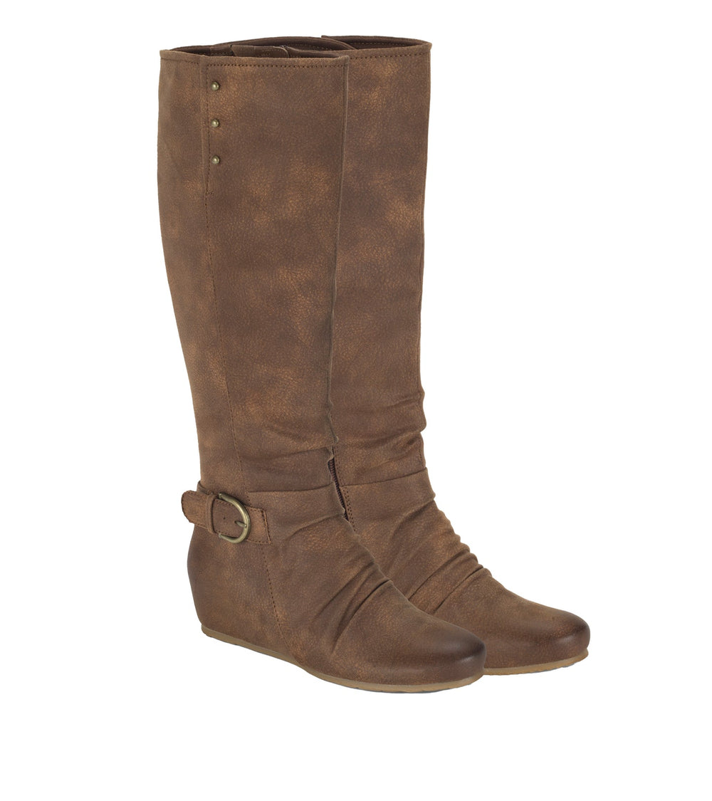 Scarlett Tall Wedge Boot Cashew - Women