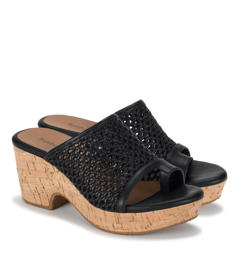 Bethie Wedge Sandal Black - Women