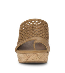 Bethie Wedge Sandal Caramel - Women