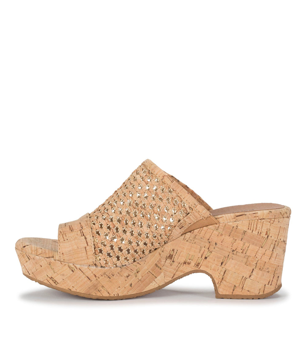 Bethie Wedge Sandal Natural Cork - Women