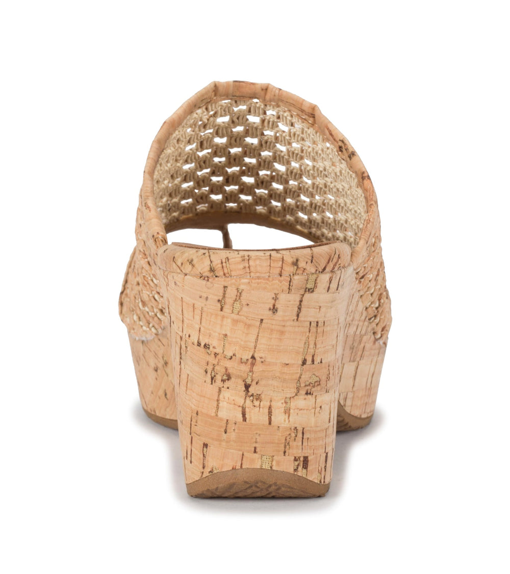 Bethie Wedge Sandal Natural Cork - Women
