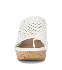 Bethie Wedge Sandal White - Women