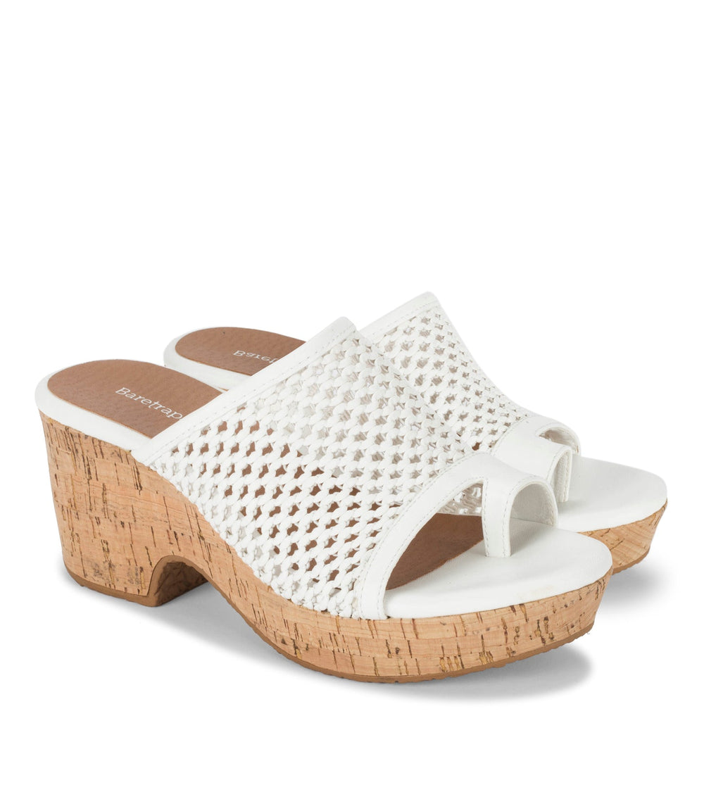 Bethie Wedge Sandal White - Women