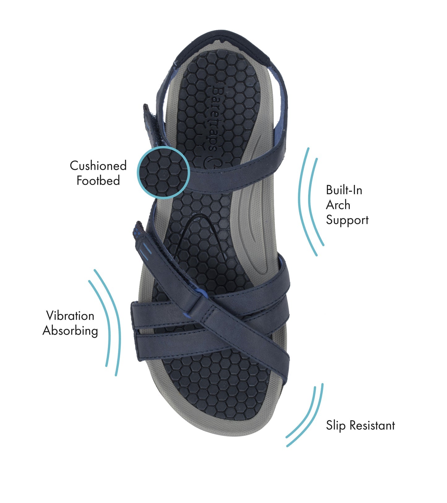 Danny Sandal Navy - Women
