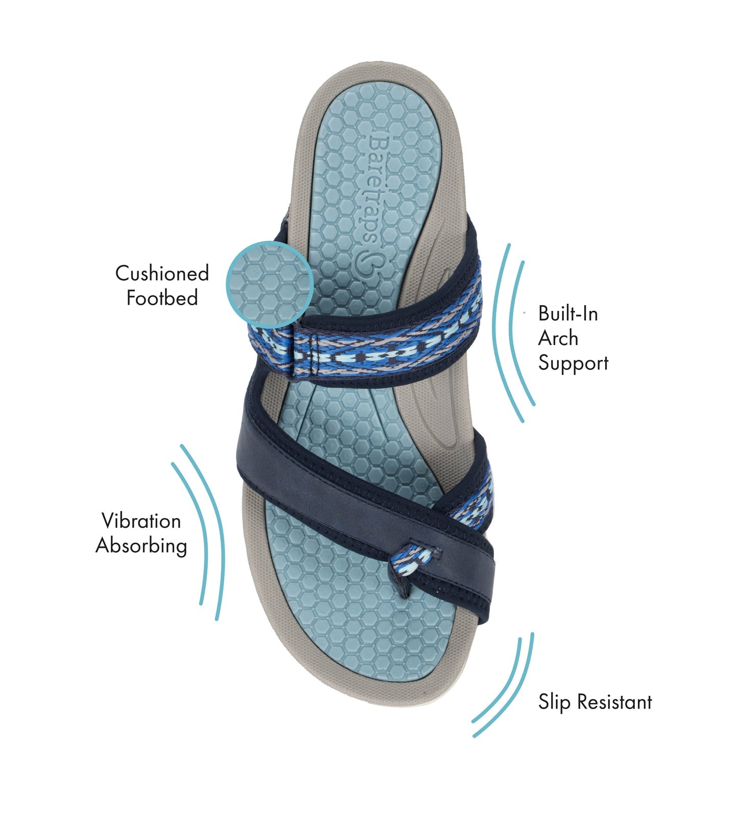 Deserae Slide Sandal Navy - Women