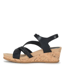 Farah Wedge Sandal Black - Women