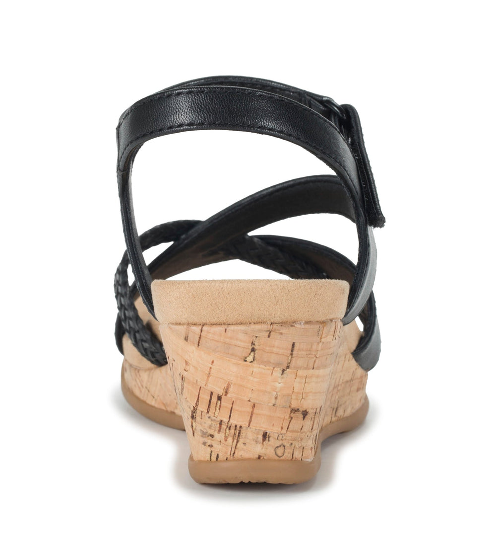 Farah Wedge Sandal Black - Women
