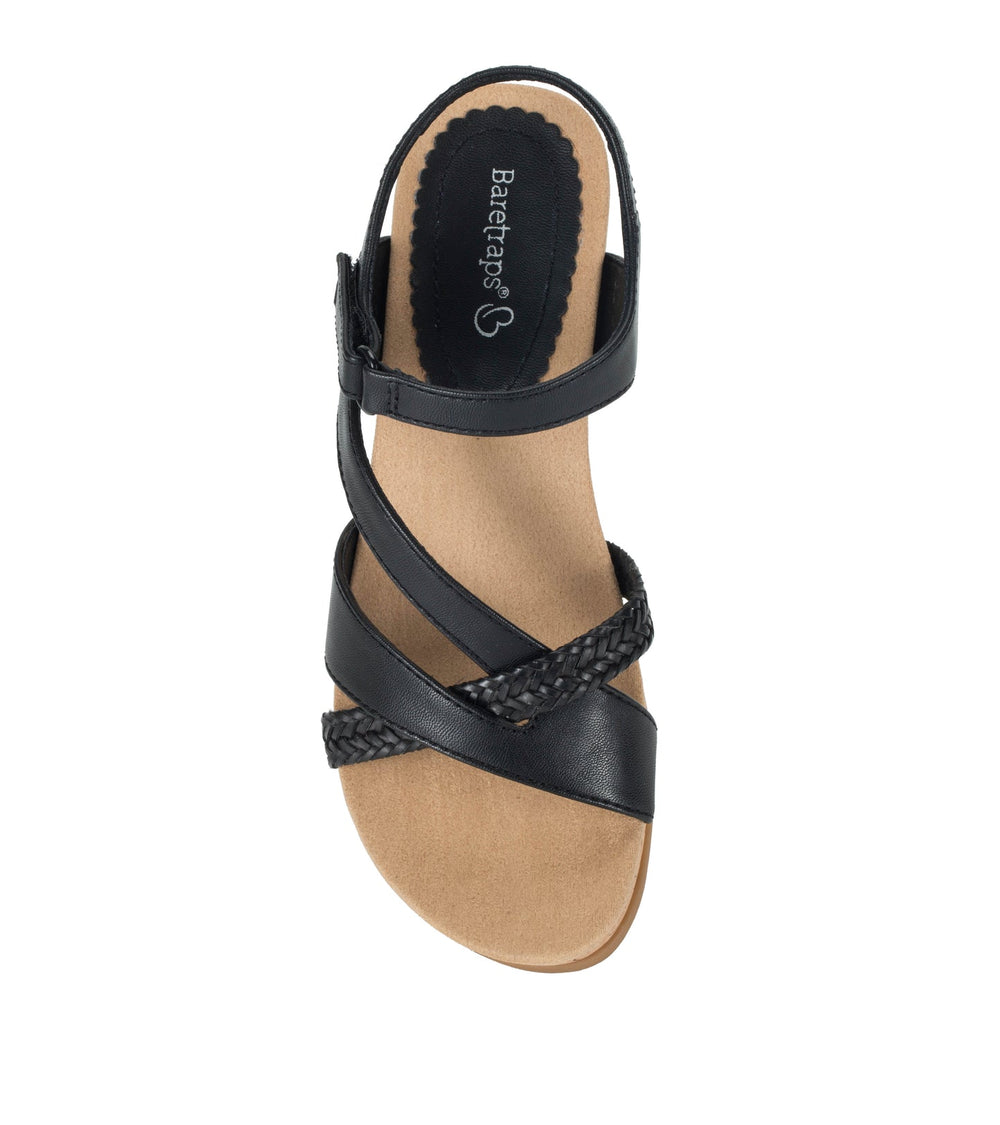 Farah Wedge Sandal Black - Women