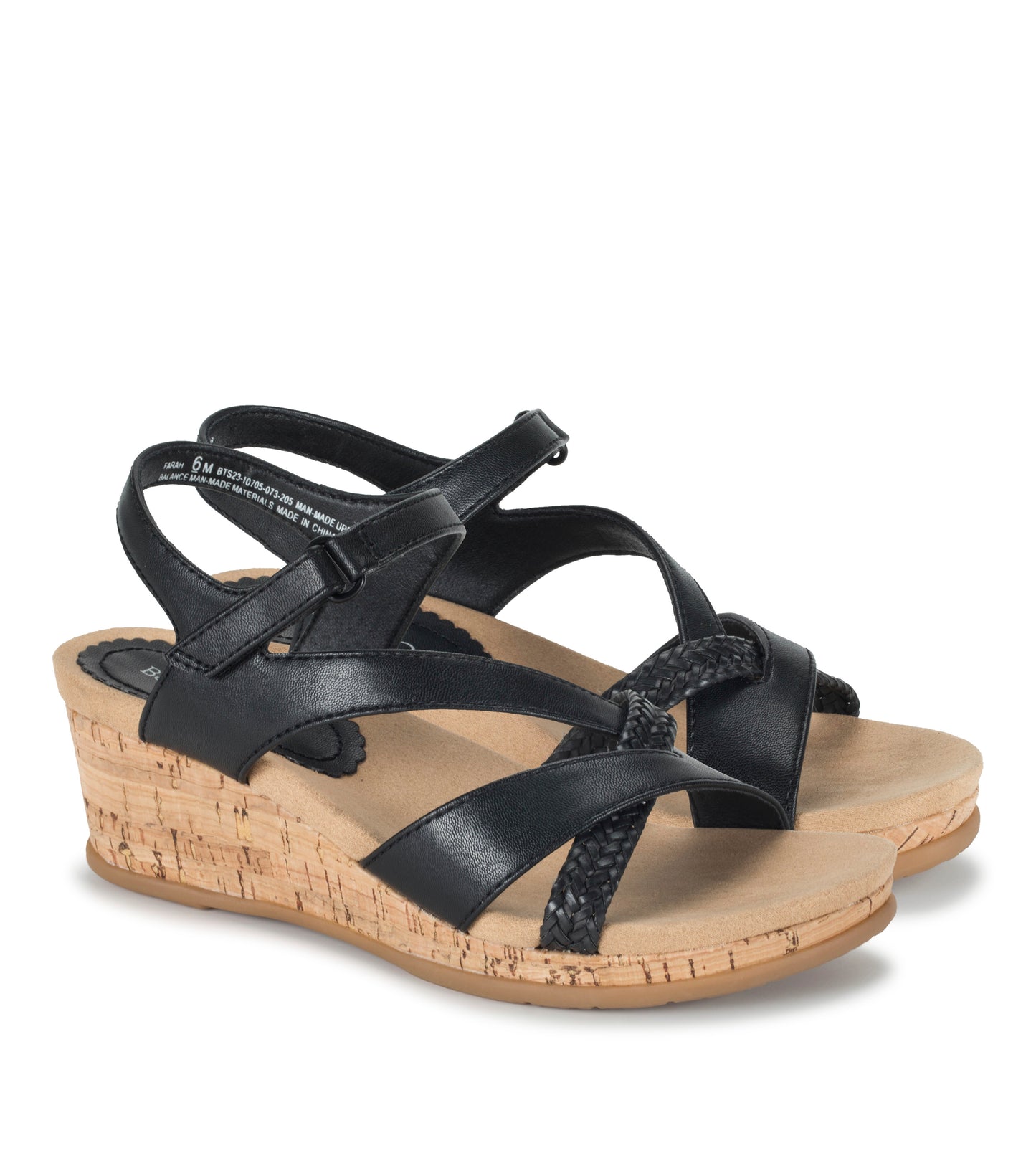 Farah Wedge Sandal Black - Women