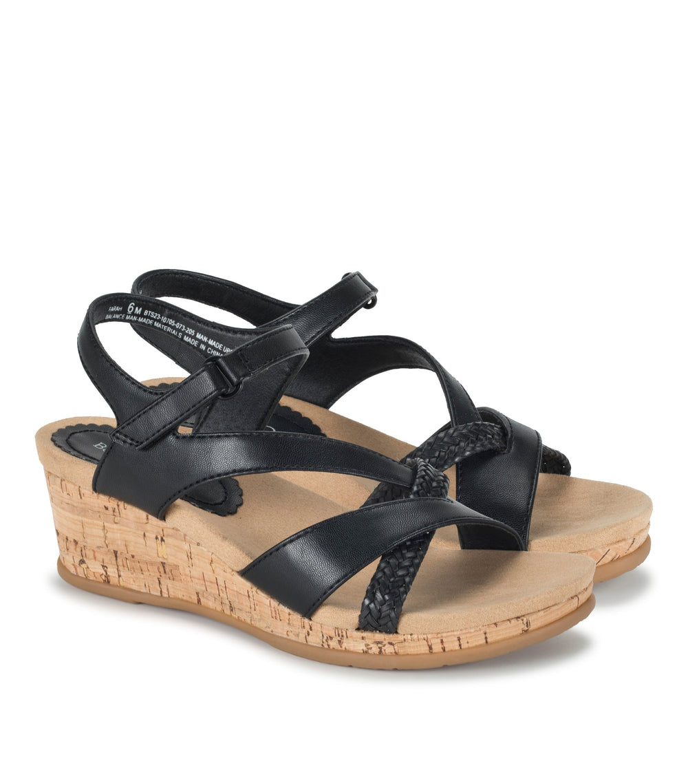 Farah Wedge Sandal Black - Women