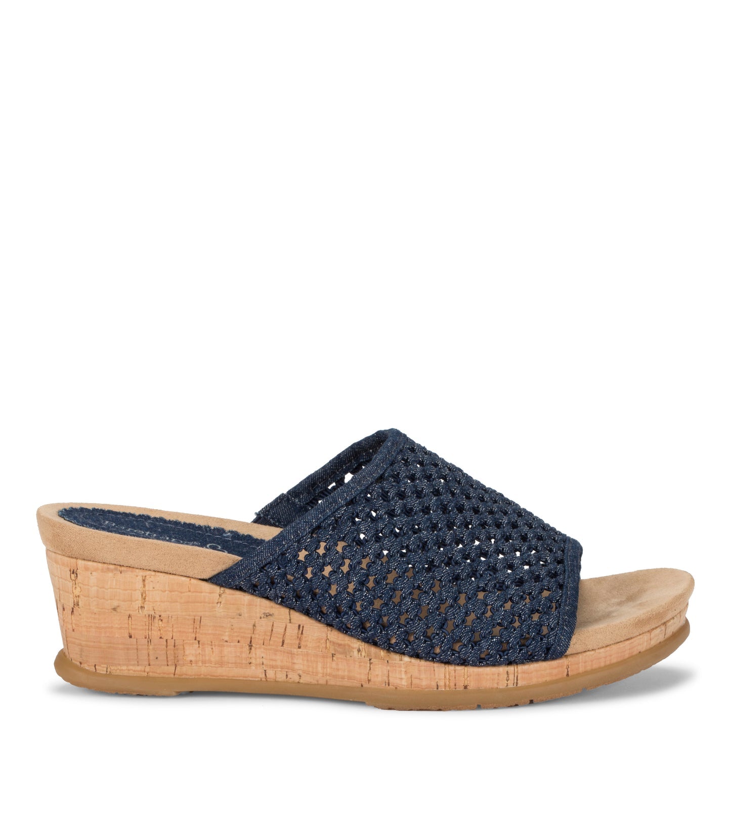 Flossey Wedge Slide Sandal Dark Denim - Women