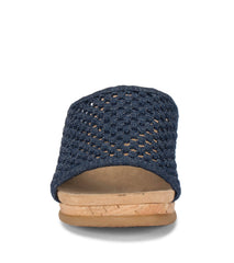 Flossey Wedge Slide Sandal Dark Denim - Women
