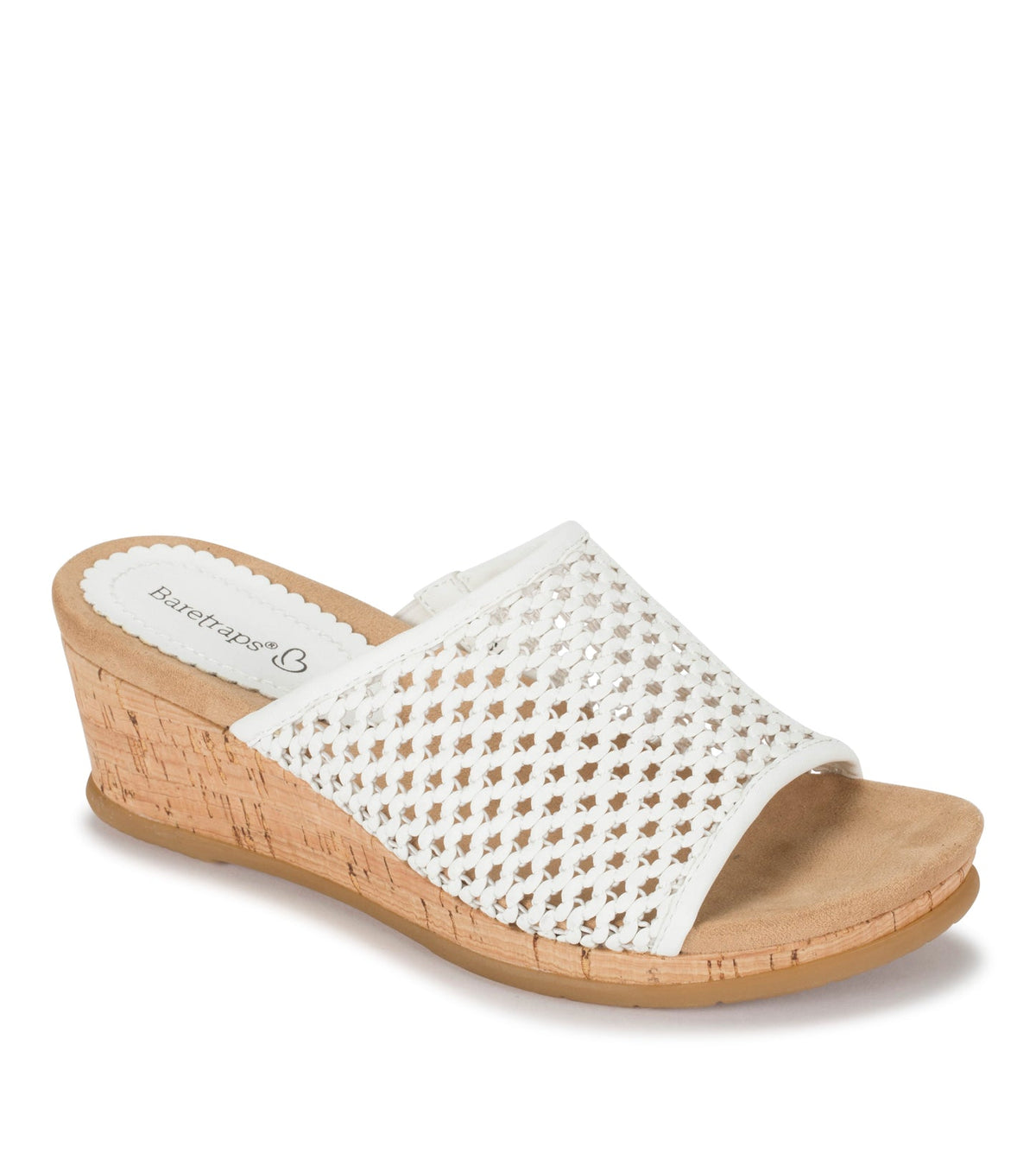 Flossey Wedge Slide Sandal White - Women