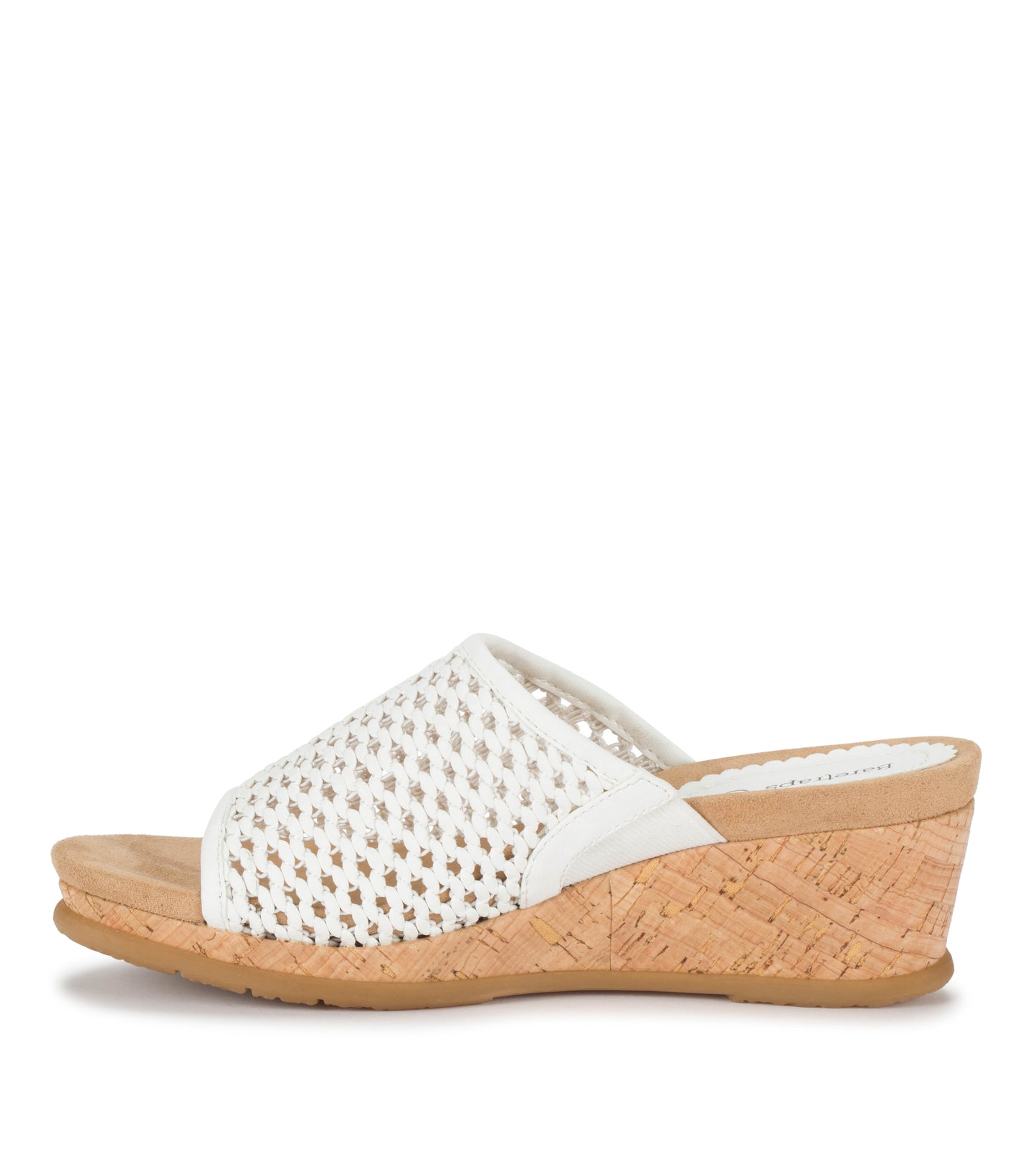 Flossey Wedge Slide Sandal White - Women