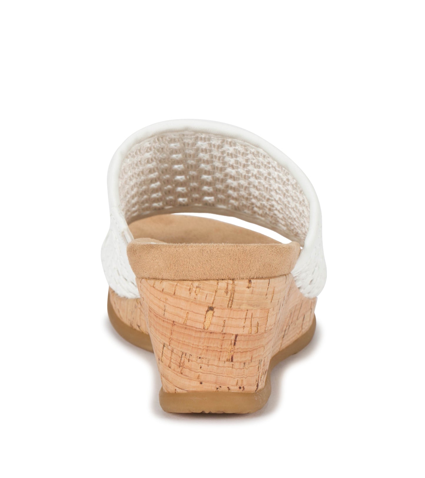 Flossey Wedge Slide Sandal White - Women