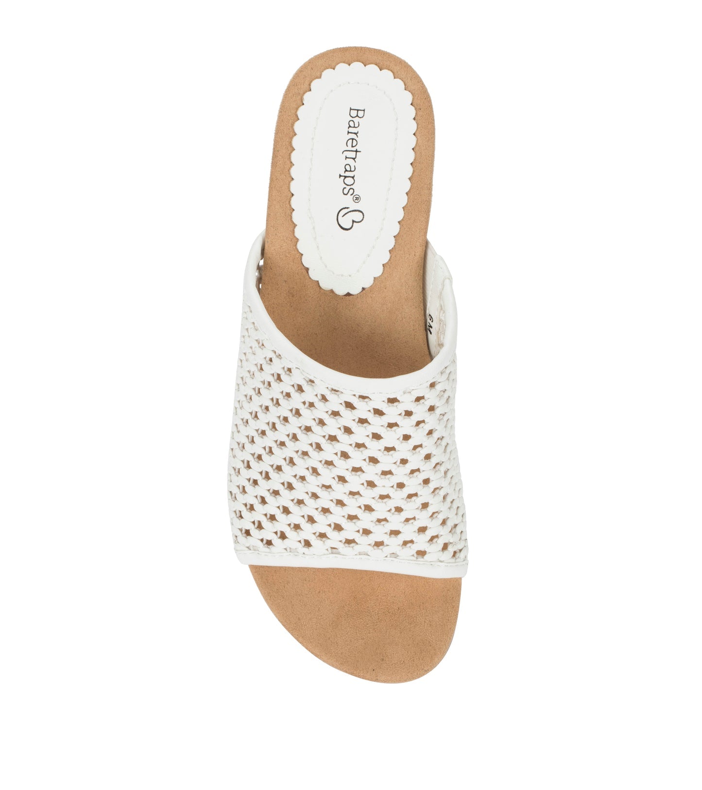 Flossey Wedge Slide Sandal White - Women