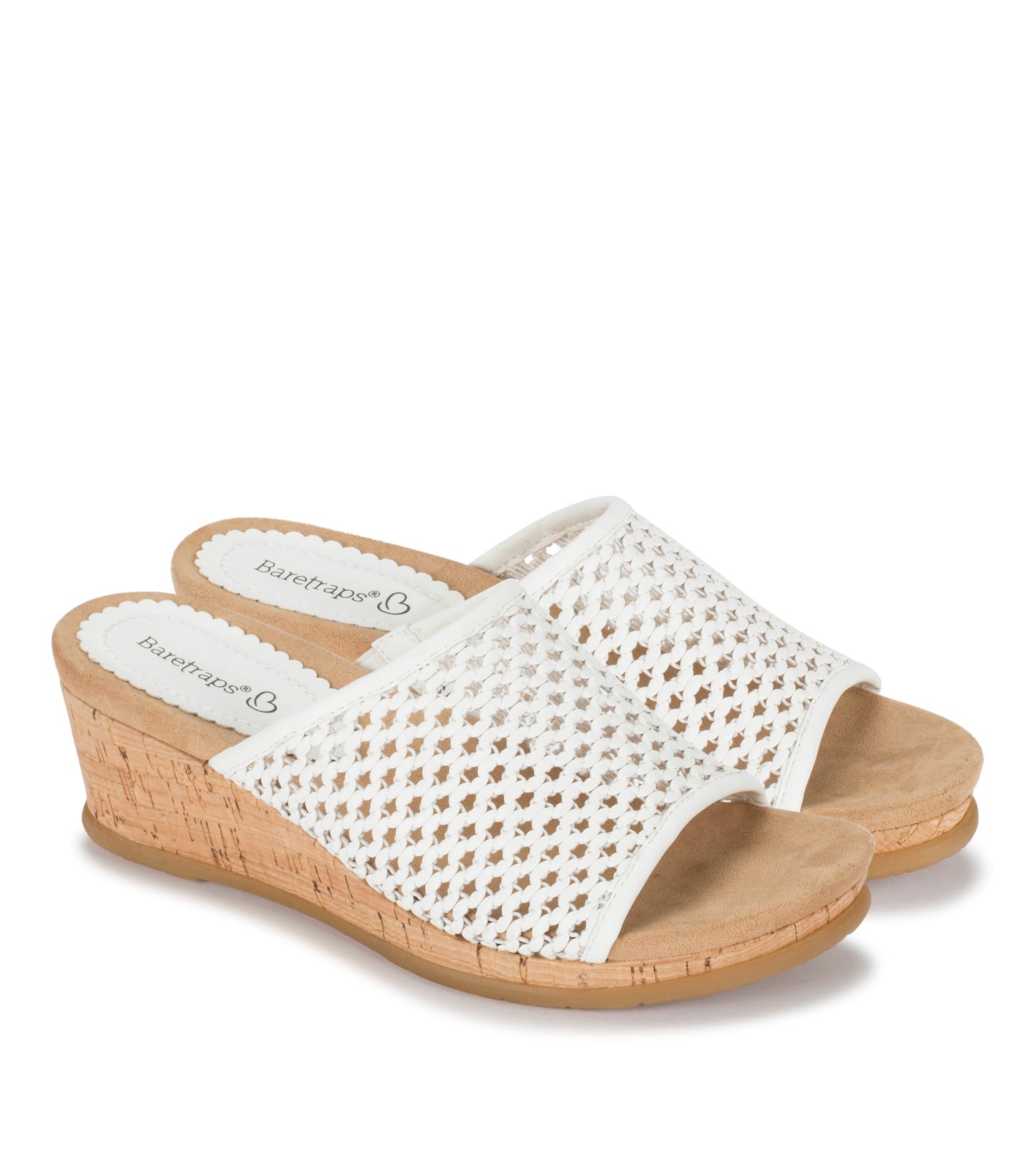 Flossey Wedge Slide Sandal White - Women