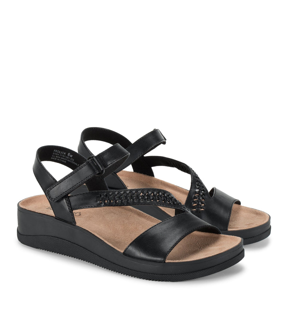 Frolick Wedge Sandal Black - Women