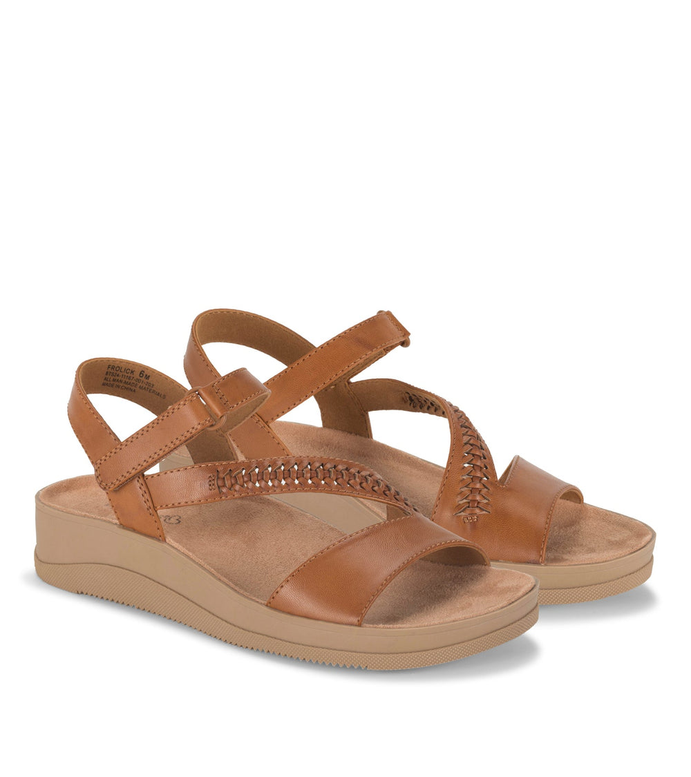 Frolick Wedge Sandal Dark Caramel - Women