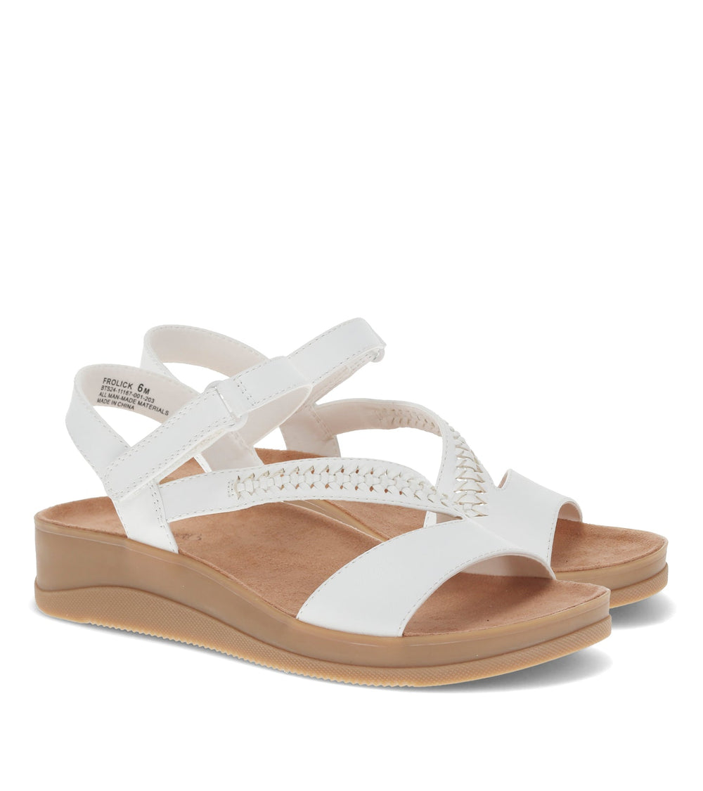 Frolick Wedge Sandal White - Women