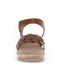 Lena Wedge Sandal Dark Beechnut - Women