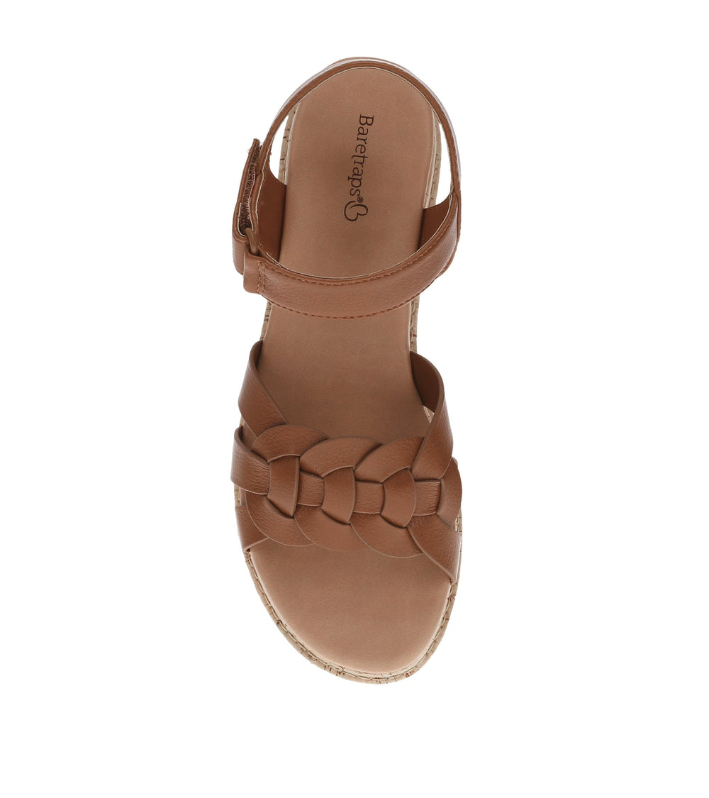 Lena Wedge Sandal Dark Beechnut - Women