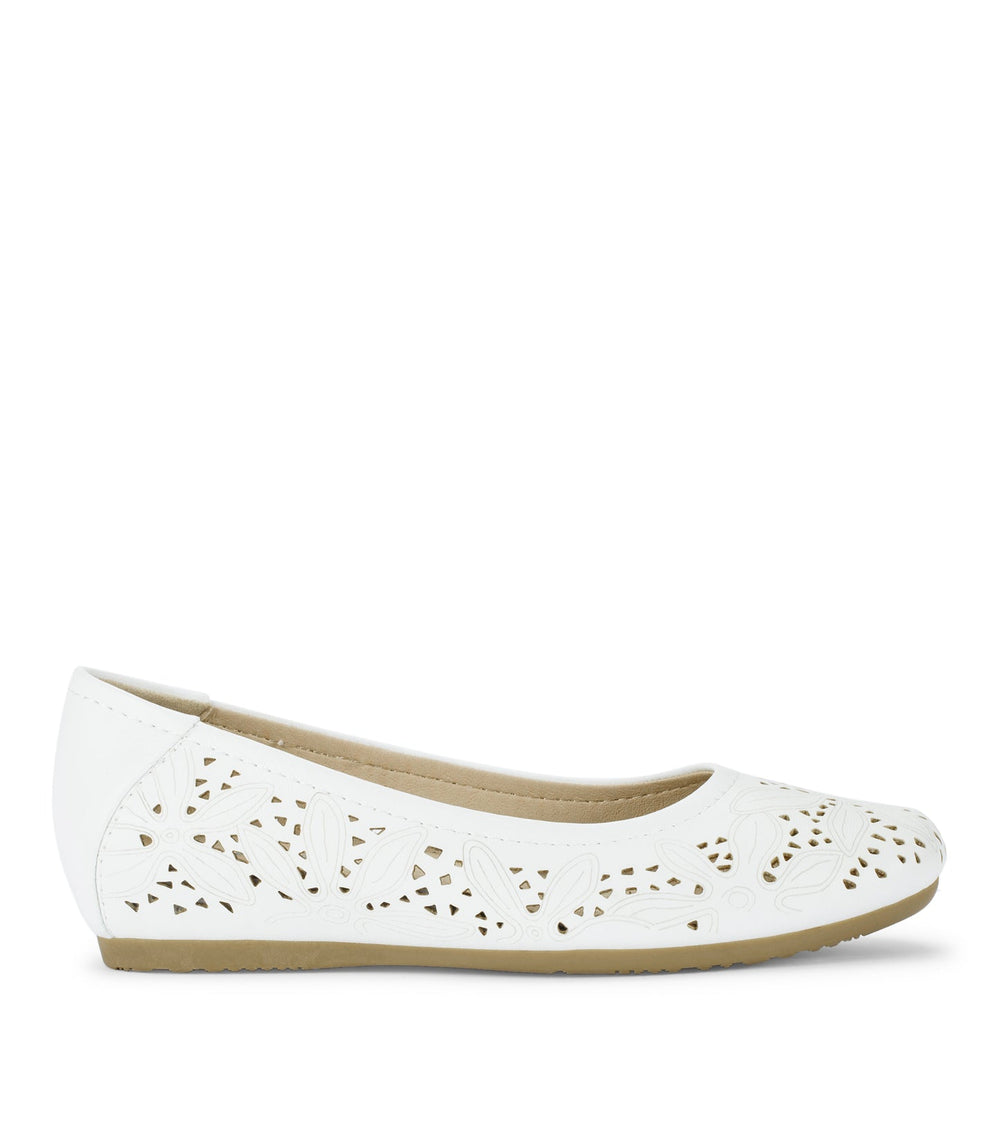 Mariah Casual Flat White - Women