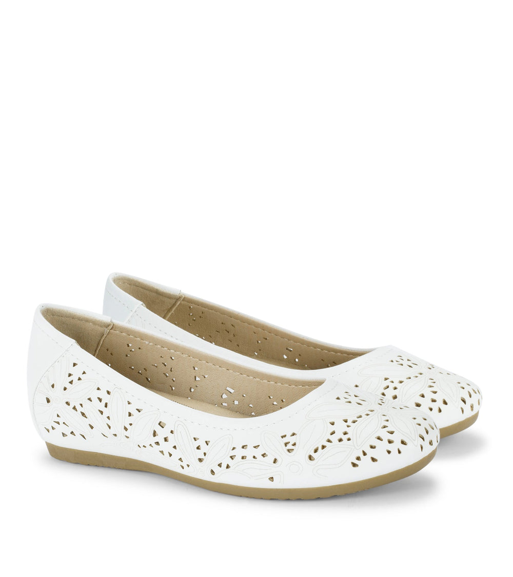 Mariah Casual Flat White - Women