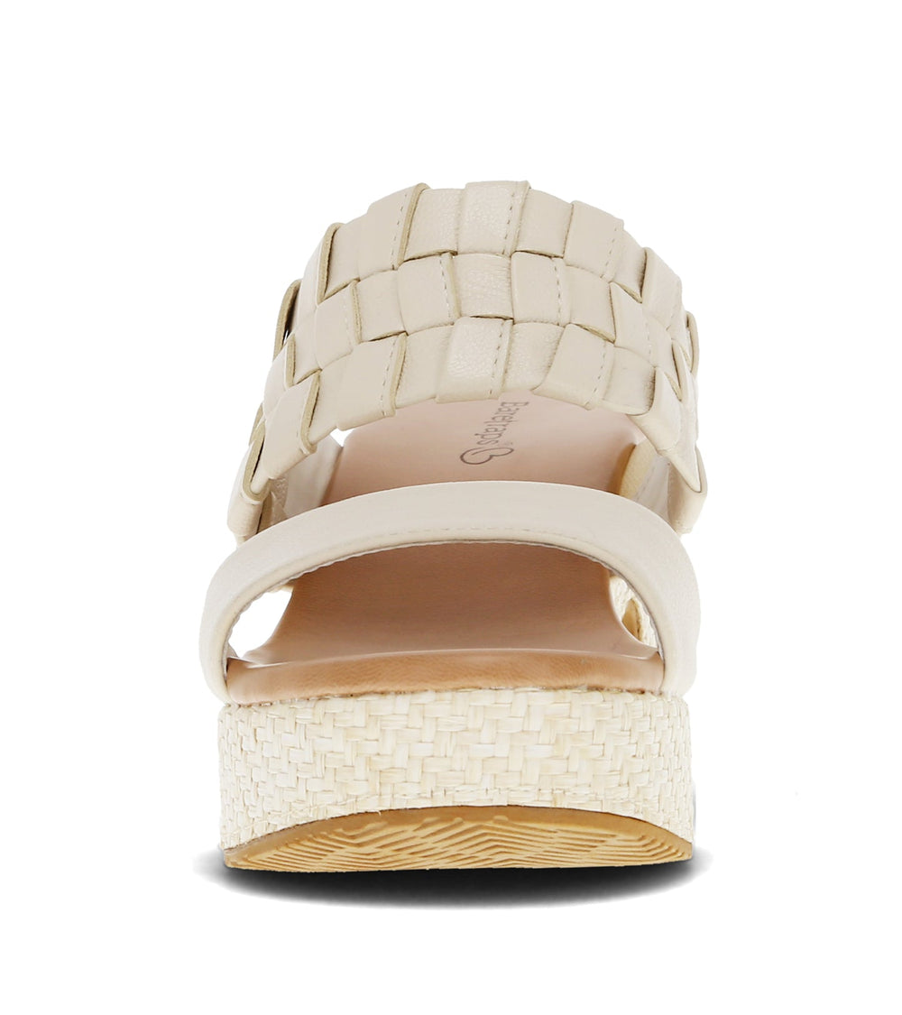 Mavis Block Heel Slide Sandal Cream - Women