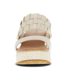 Mavis Block Heel Slide Sandal Cream - Women