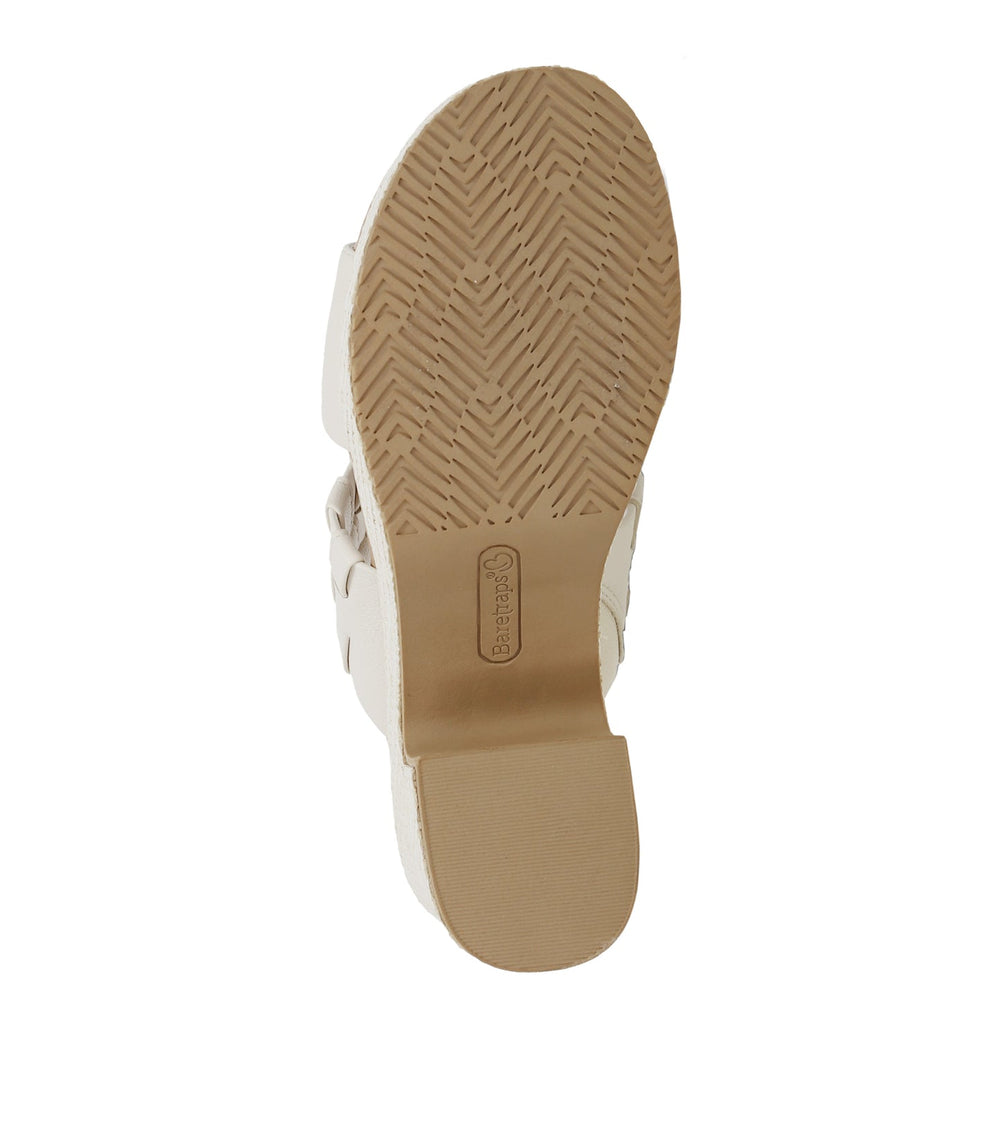 Mavis Block Heel Slide Sandal Cream - Women