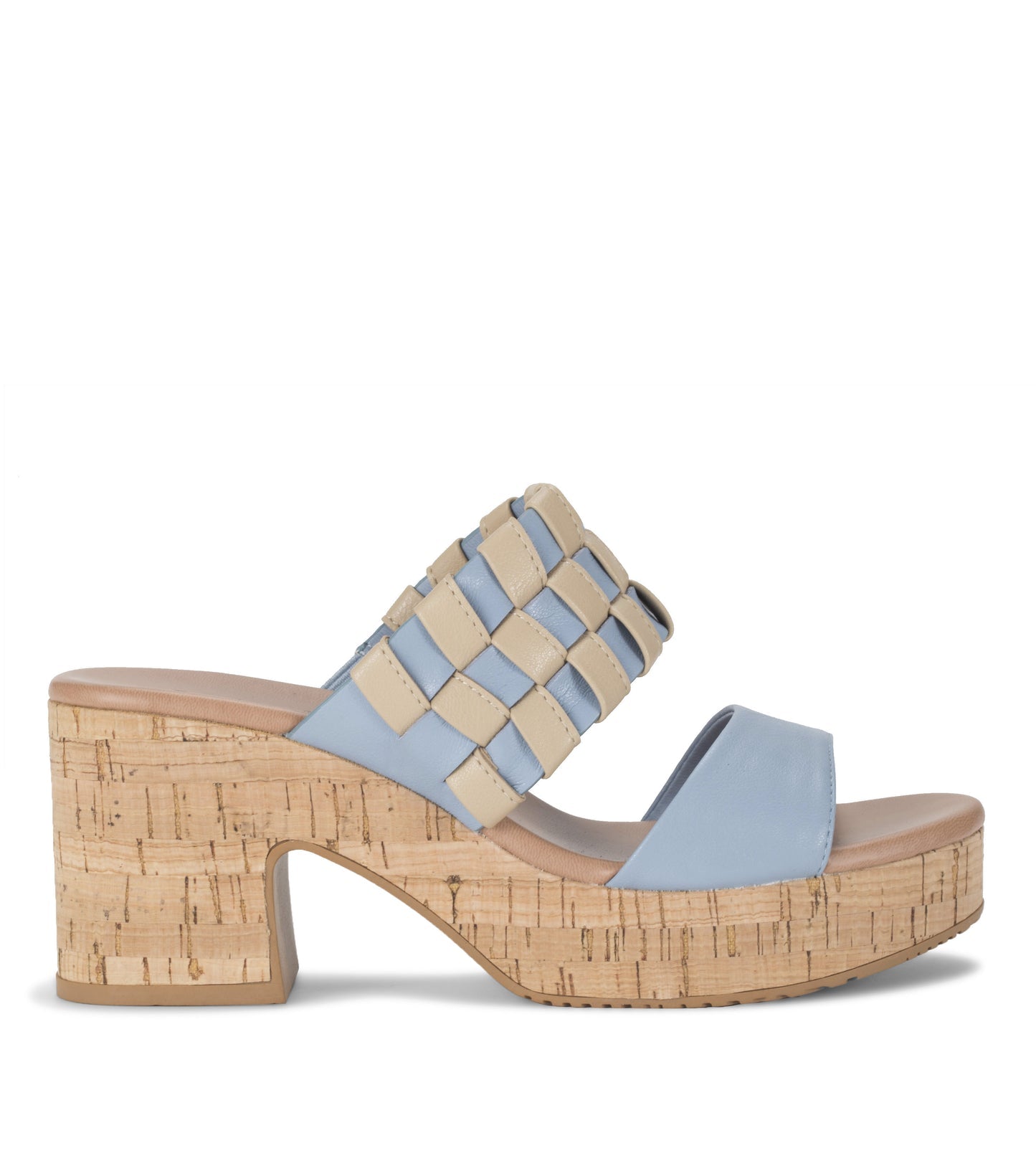 Mavis Block Heel Slide Sandal Island Blue - Women