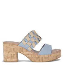 Mavis Block Heel Slide Sandal Island Blue - Women