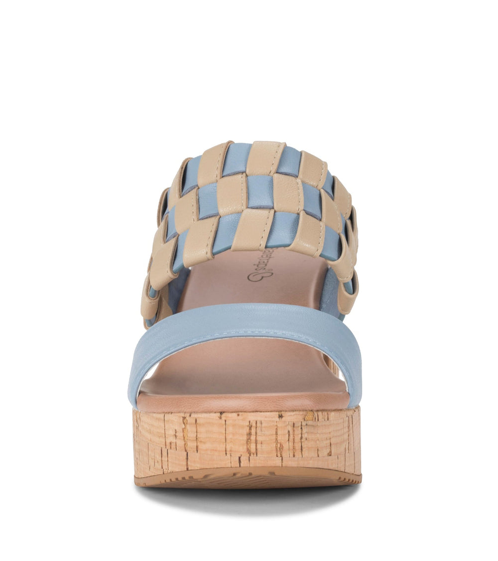 Mavis Block Heel Slide Sandal Island Blue - Women