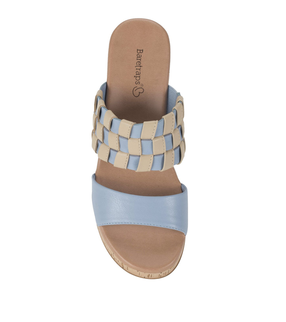 Mavis Block Heel Slide Sandal Island Blue - Women