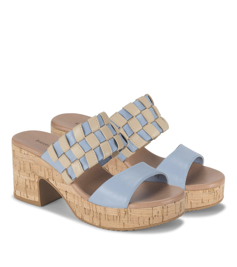 Mavis Block Heel Slide Sandal Island Blue - Women