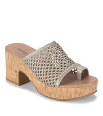 Michaela Block Heel Sandal Champagne - Women