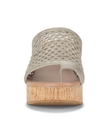 Michaela Block Heel Sandal Champagne - Women