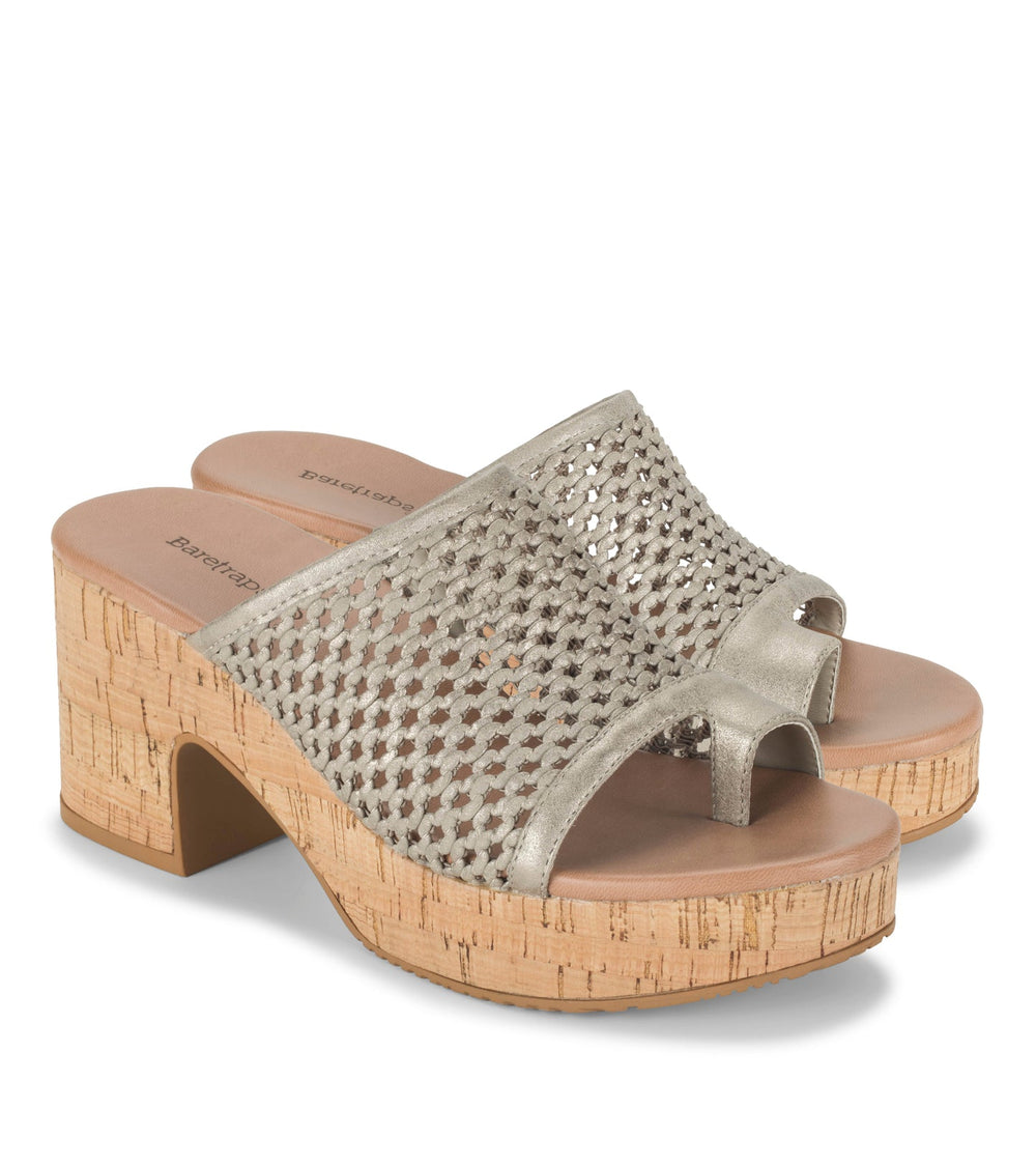 Michaela Block Heel Sandal Champagne - Women