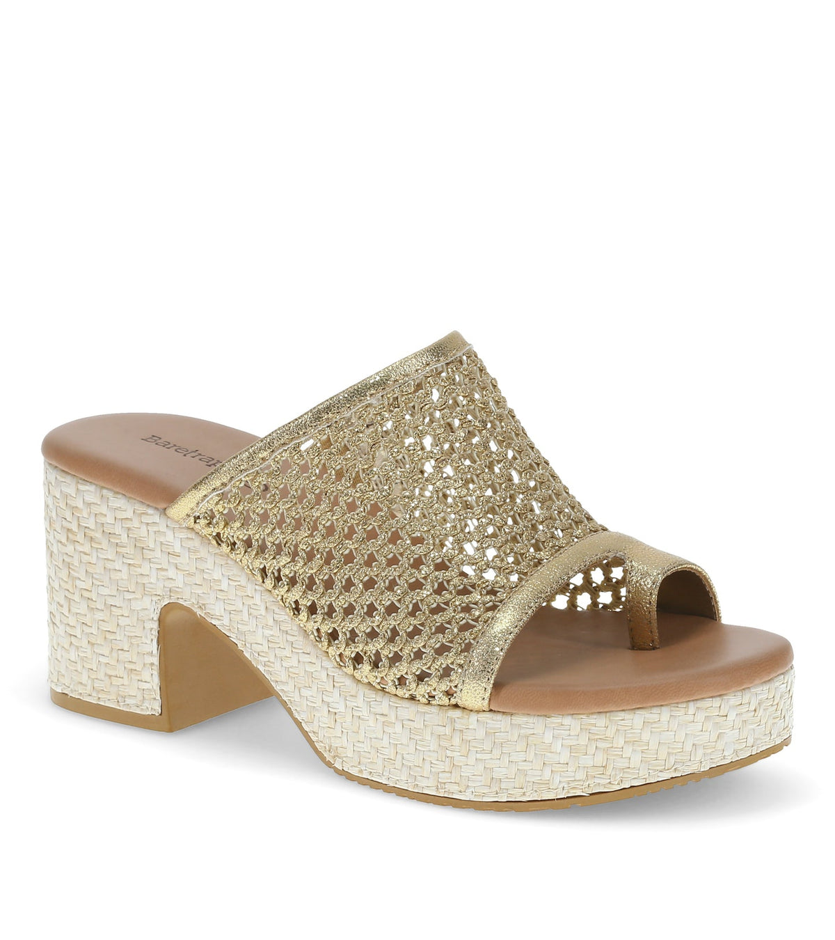 Michaela Block Heel Sandal Old Gold - Women