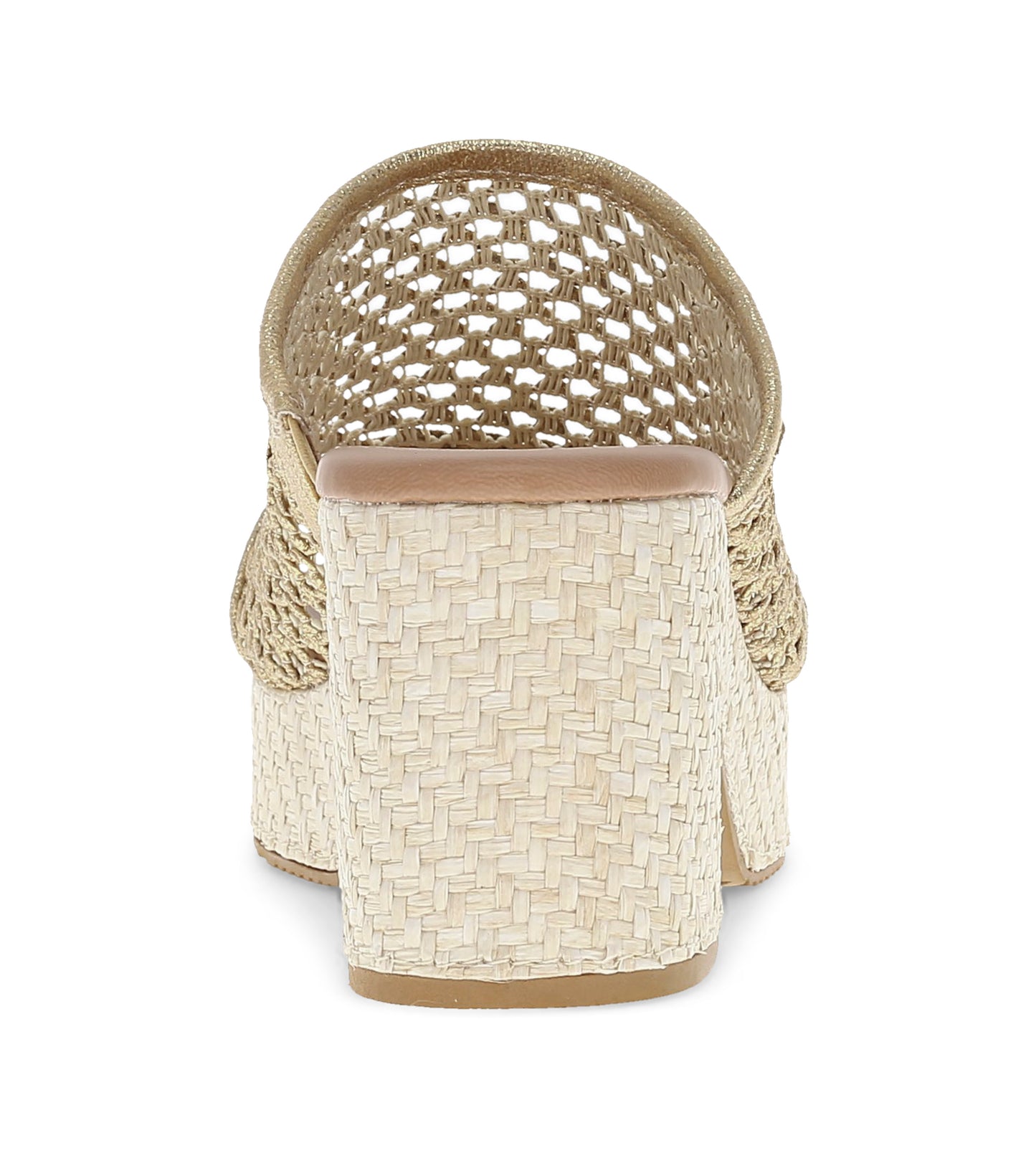 Michaela Block Heel Sandal Old Gold - Women