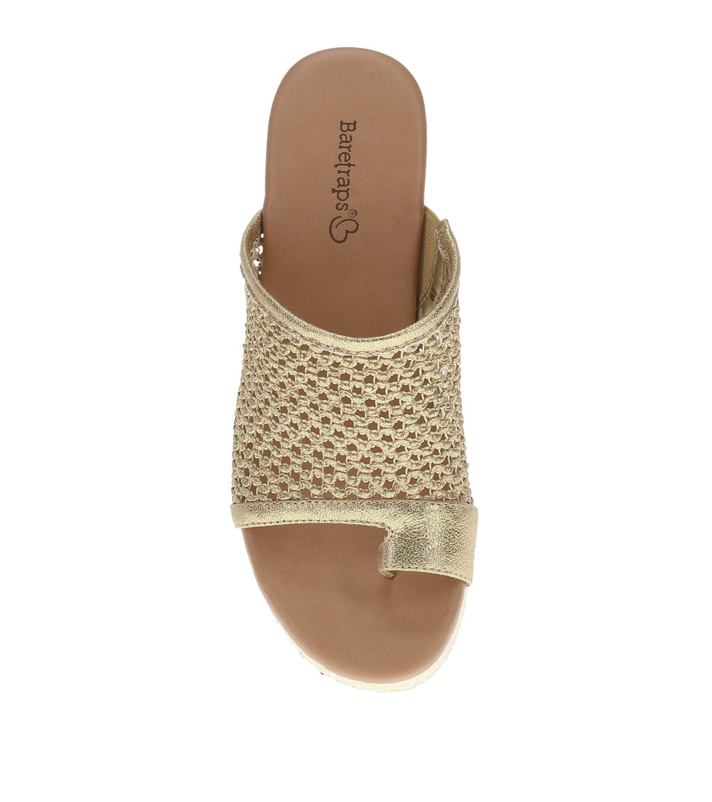 Michaela Block Heel Sandal Old Gold - Women