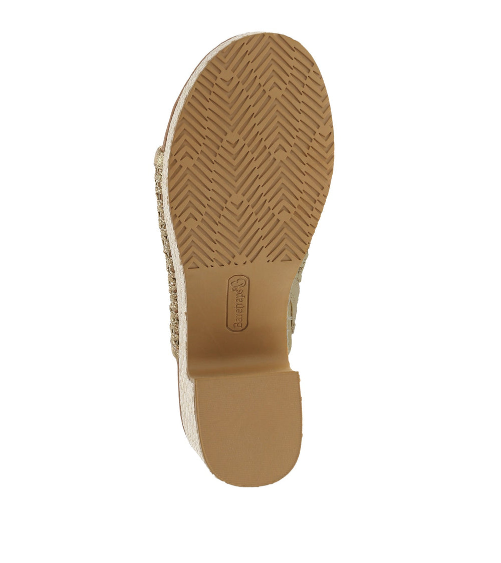 Michaela Block Heel Sandal Old Gold - Women
