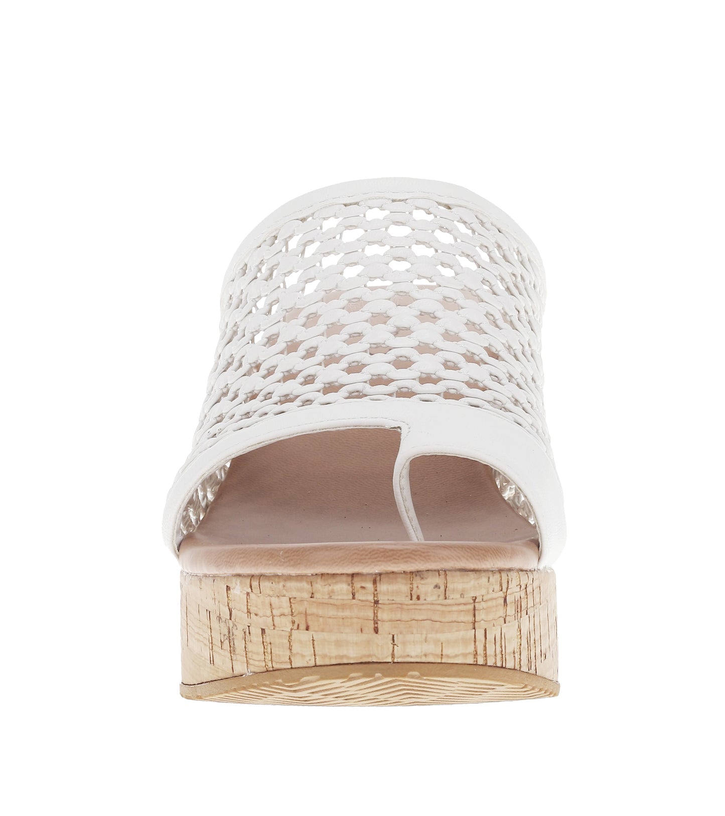 Michaela Block Heel Sandal White - Women