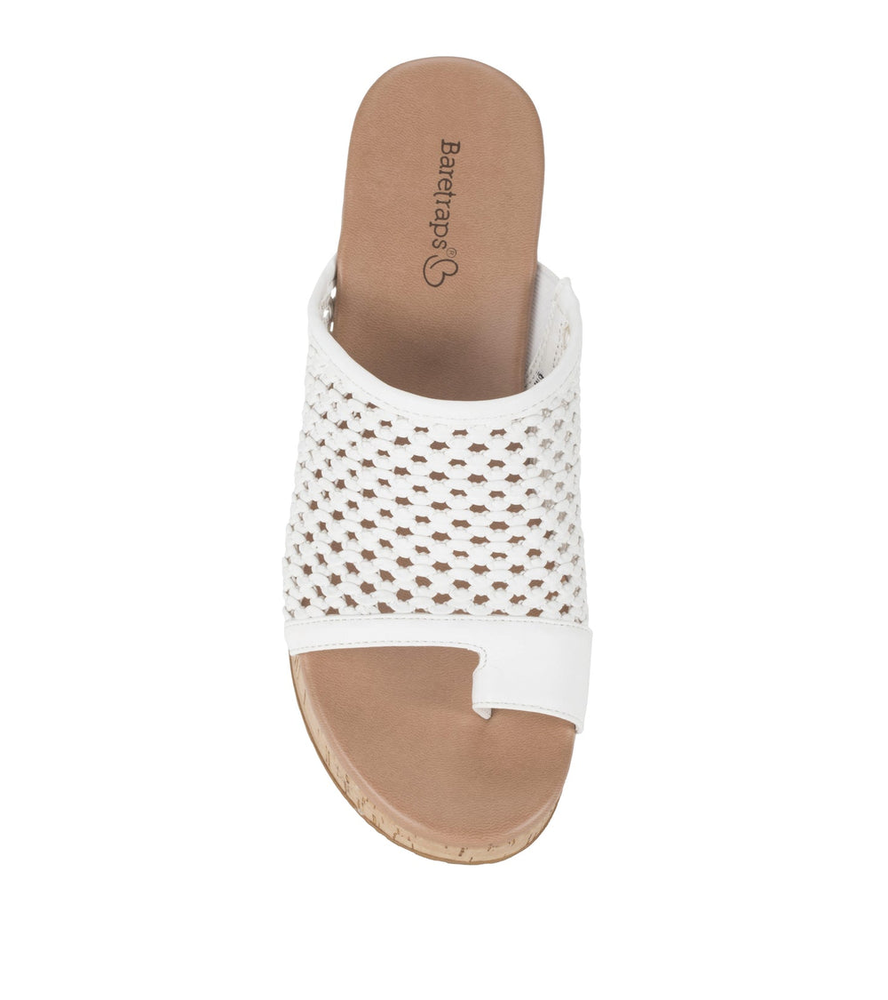 Michaela Block Heel Sandal White - Women