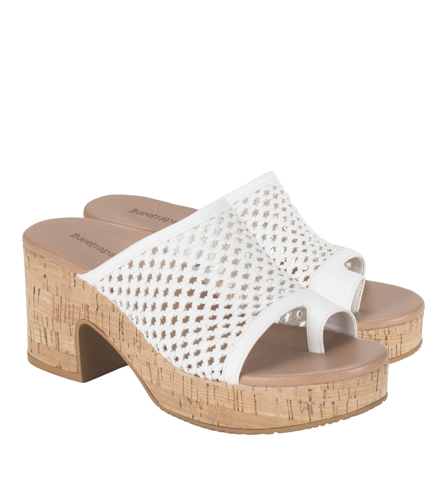 Michaela Block Heel Sandal White - Women