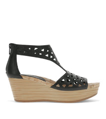 Miriam Wedge Sandal Black - Women